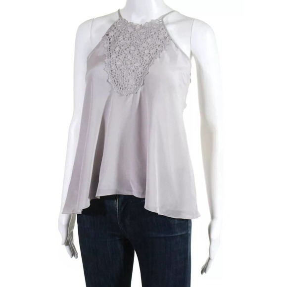 Rebecca Taylor Sleeveless Tank Top Camisole Silk - Picture 2 of 6